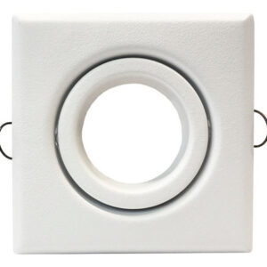 SPOT EMBUTIR CHAPA CUADRADO DICROICO GU10