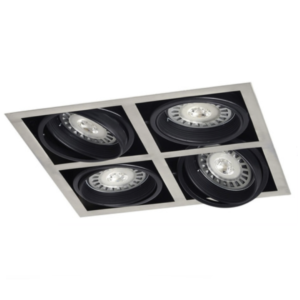 EMBUTIDO AR111 BOX 4 LUCES GU10 LINEAL