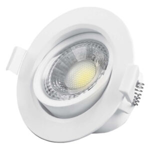 Spot Embutir Led Cob 3w Macroled Extra Chato Pvc