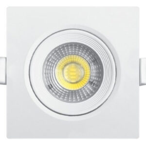 Spot Embutir Led Cob 7w 595lm Cuadrado Extra Chato Pvc