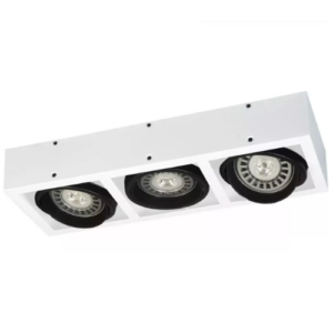 PLAFON APLIQUE AR111 BOX 3 LUCES GU10