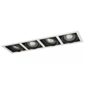 EMBUTIDO AR111 BOX 4 LUCES GU10 CUADRADO
