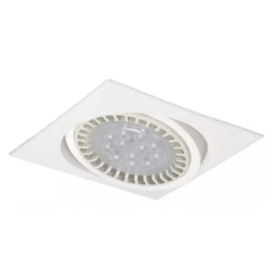 SPOT EMBUTIR PVC CUADRADO AR111 GU10