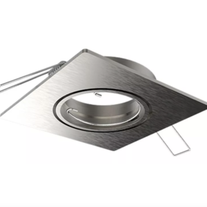 SPOT EMBUTIR ALUMINIO CUADRADO DICROICO GU10 PLATIL