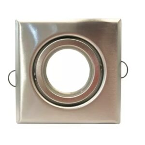 SPOT EMBUTIR CHAPA CUADRADO DICROICO GU10 PLATIL