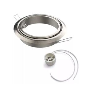 SPOT EMBUTIR CHAPA REDONDO AR111 GU10 PLATIL